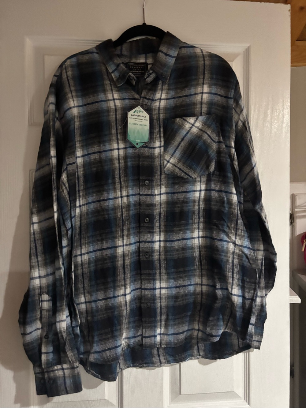Mens Flannel Button-Up Shirt
